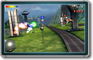 Nintendo 3ds 星際火狐64 3D 遊戲畫面